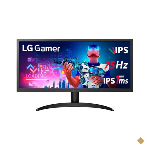Monitor Gamer 25,7 Tela LED Ultrawide Full HD 26WQ500, Tempo de Resposta 1ms…