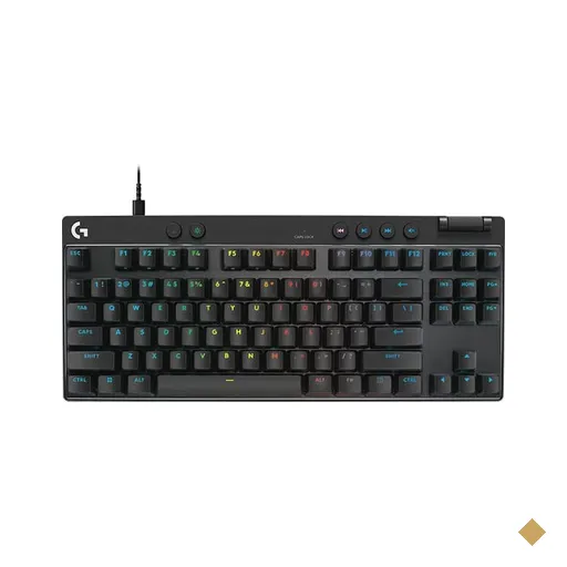 Teclado Mecânico Gamer Pro X TKL Rapid, RGB LIGHTSYNC, Conexão USB…