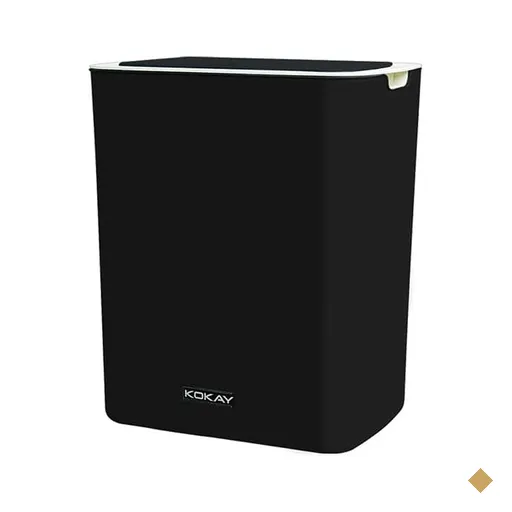 Lixeira com sensor de aproximação, 14 litros, Preta, 056-0034, Kokay - CX 1 UN