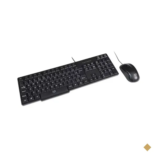 Kit Teclado e Mouse Multi Slim CF100 PS2 Preto