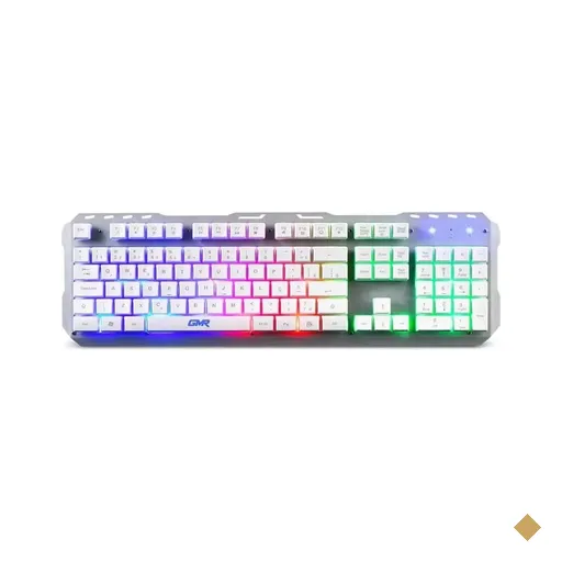 Teclado Gamer Multi Warrior GK300 LED Rainbow Superfície Metálica TC259 USB