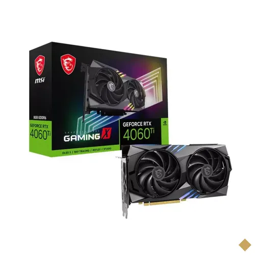 Placa de Vídeo MSI GeForce RTX 4060Ti Gaming X 8GB GDDR6 128-bit PCI-E 4.0 x16
