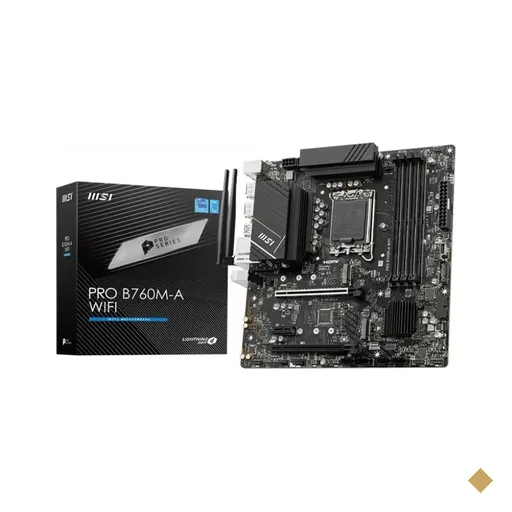 Placa Mãe MSI PRO B760M-A WIFI (LGA 1700/Intel B760/M.2/DDR5/WiFi 6E…