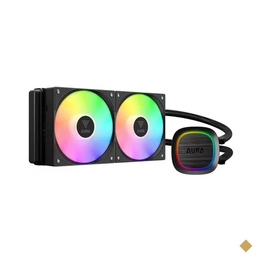 WaterCooler Gamdias Aura GL 240 V2, 240mm, ARGB, Intel/AMD, Preto