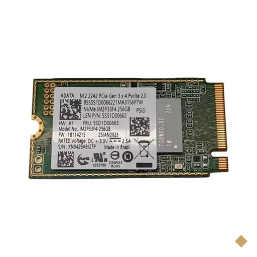 SSD aData 256GB M.2 2242 NVMe 3.0 x4 OEM c/ Adaptador IM2P33F4-256GB