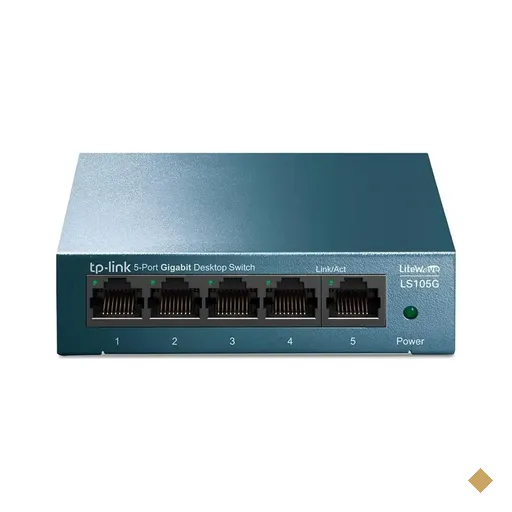 Switch TP-Link LiteWave 5-Portas Gigabit Desktop LS105G