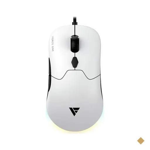 Mouse Force One Gamer Lynx RGB 19.000dpi Wireless/USB-C, Branco
