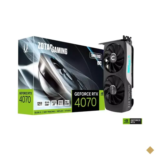 Placa de Vídeo ZOTAC GAMING GeForce RTX 4070 Twin Edge OC 12GB GDDR6X PCI-E…
