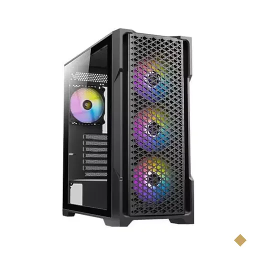 Gabinete Antec AX90, Vidro Temperado, 4 Fans RGB, Preto