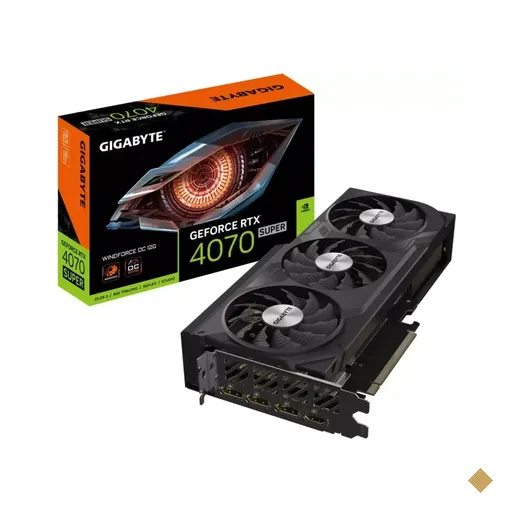 Placa de Vídeo Gigabyte GeForce RTX 4070 SUPER Windforce OC 12GB GDDR6X…