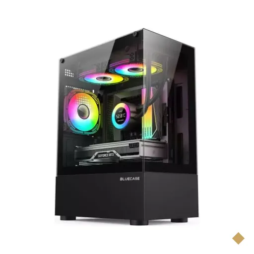 Gabinete Bluecase Gamer Nuker BG-053, Frontal e Lateral em Vidro Temperado, Mid…
