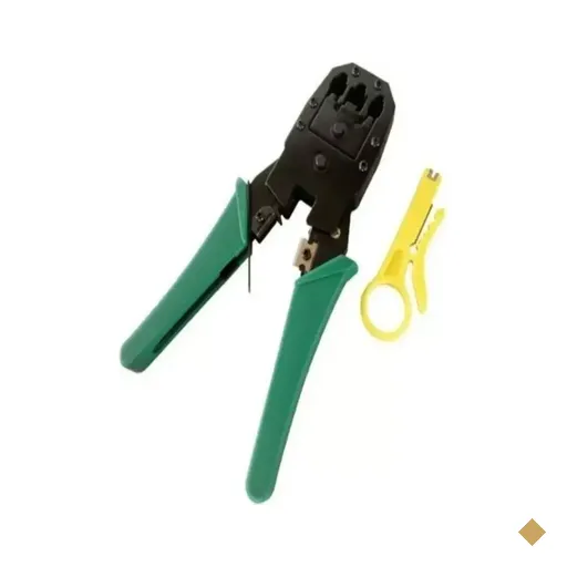 Alicate de Crimpar RJ11/RJ12/RJ45 com Decapador - Exbom