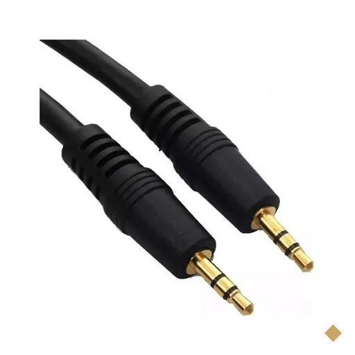 Cabo P2 (M) x P2 (M) 1,5m Preto - MD9