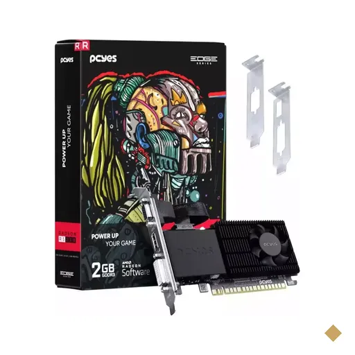 Placa de Vídeo PCYes Radeon R5 230 2GB DDR3 Low Profile 64-bit PCI Express 2.0…