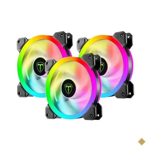 Kit Fan com 3 Unidades T-Dagger RGB 120mm T-TGF513 