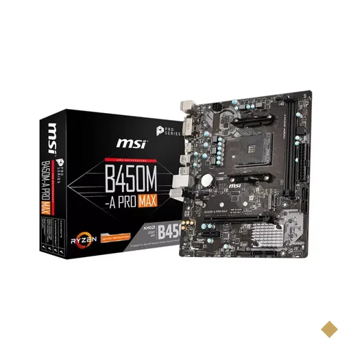 Placa Mãe MSI B450M-A PRO MAX (Socket AM4/AMD B450/M.2)