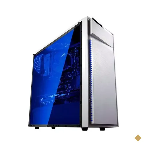 Gabinete Bluecase BG-015W, Lateral em Acrílico, Mid Tower, Branco