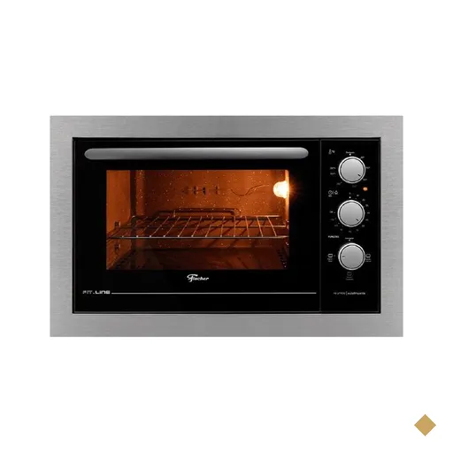 Forno Elétrico de Embutir Fischer 48 Litros, Fit Line, Inox - 34493