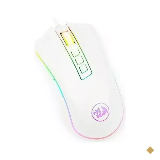 Mouse Gamer Redragon King Cobra Lunar White RGB 