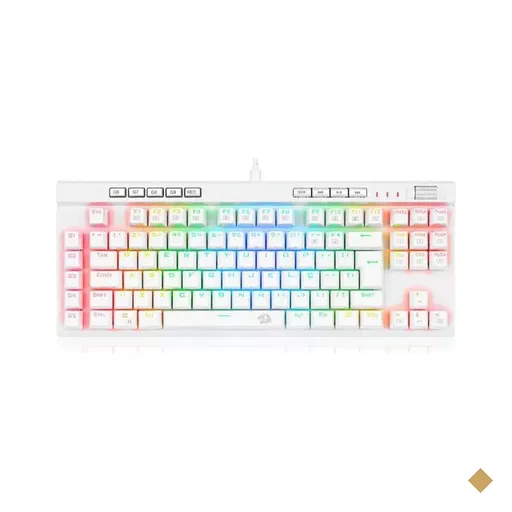 Teclado Mecânico Gamer Redragon Magic-Wand RGB PRO com Switch Óptico - Branco