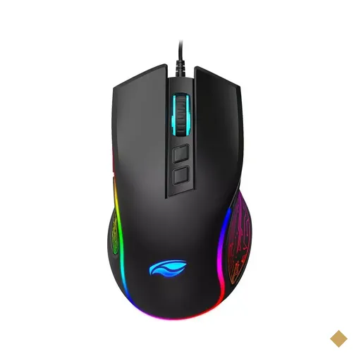 Mouse C3Tech Gamer Ravage MG-720BK Óptico 12.800dpi LED RGB USB Preto