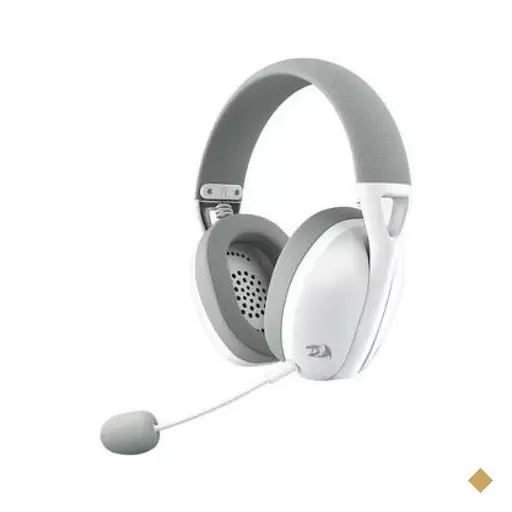Headset Gamer Redragon Ire Pro, Wireless/USB Tipo-C, Branco - H848G