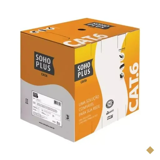 Cabo de Rede RJ-45 CAT6 24AWG (Caixa com 305m) Azul - SohoPlus Furukawa