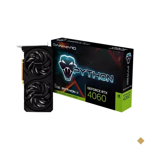 Placa de Vídeo Gainward GeForce RTX 4060 Python II 8GB GDDR6 128-bit PCI-E 4.0…