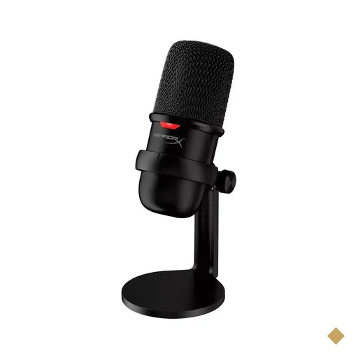 Microfone HyperX Solocast Podcast, USB, Pedestal Ajustável, Compatível PS4…