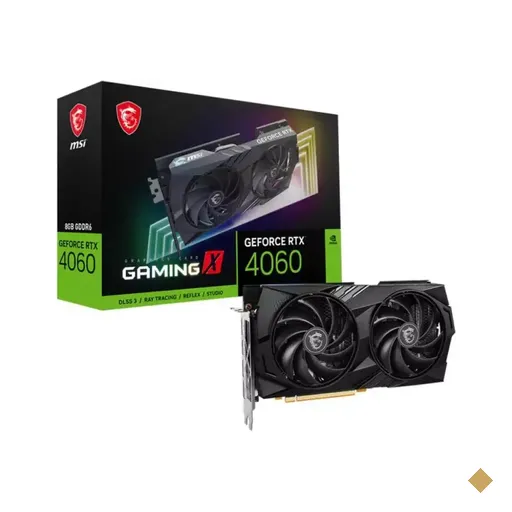 Placa de Vídeo MSI GeForce RTX 4060 Gaming X 8GB GDDR6 128-bit PCI-E 4.0 x16
