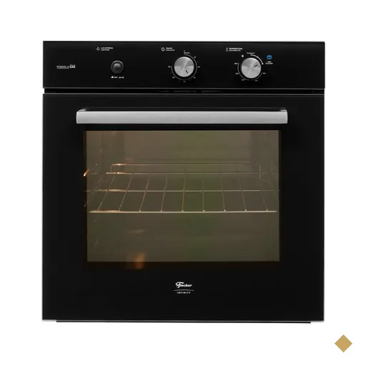Forno a Gás de Embutir 78 Litros Fischer Infinity com Grill, Preto - 36450