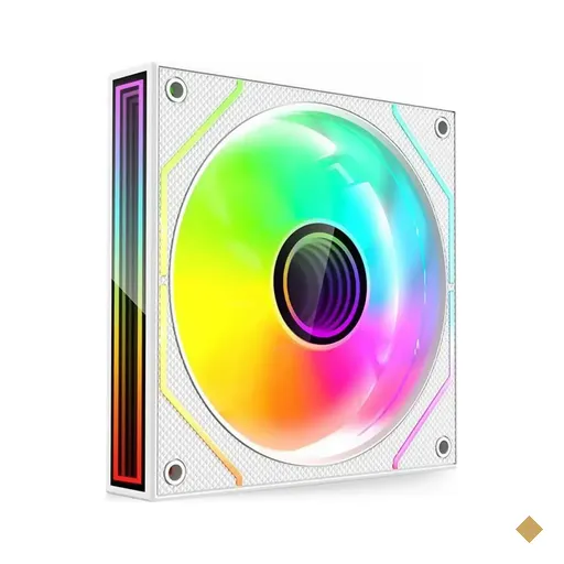 FAN Cooler C3Tech 120mm LED ARGB F9-L310WHRGB (6 Pinos ARGB) - Branco