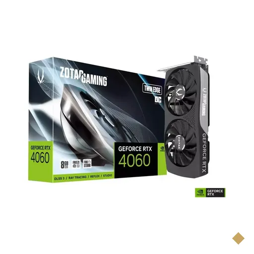 Placa de Vídeo ZOTAC GAMING GeForce RTX 4060 Twin Edge 8GB GDDR6 PCI-E 4.0 x16