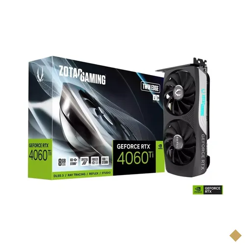 Placa de Vídeo Zotac GeForce RTX 4060Ti Twin Edge OC 8GB GDDR6 128-bit PCI-E…