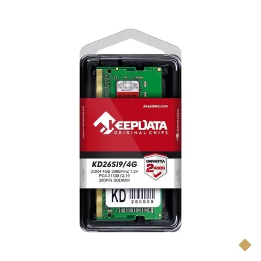 Memória Notebook Keepdata 4GB DDR4 SO-DIMM 2666MHz 1.2V