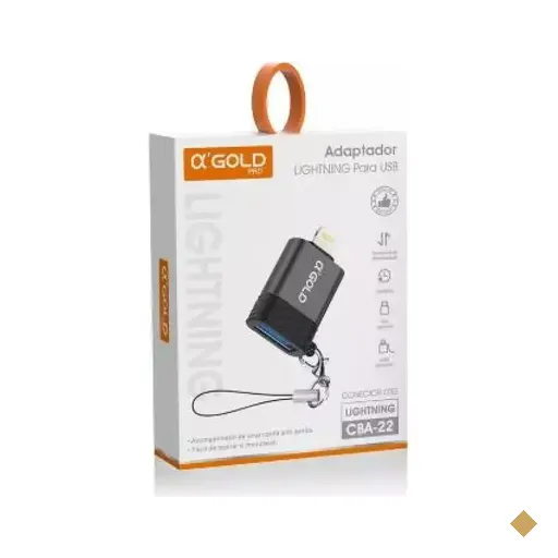 Adaptador OTG USB Fêmea x Lightning Macho
