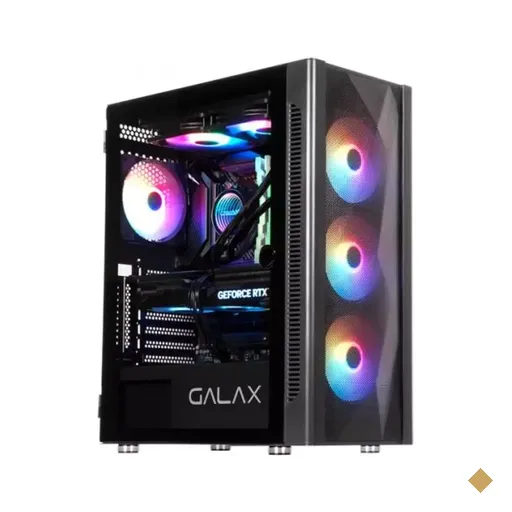 Gabinete Gamer GALAX Revolution 06, Lateral em Vidro Temperado, 4 Fans RGB, Mid…