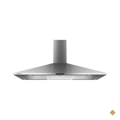 Coifa de Parede Brastemp 90 cm de Inox Piramidal para 5 e 6 bocas com Duplo…