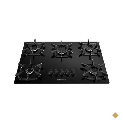 Cooktop Mueller 5 Bocas com Queimador Ultra Chama
