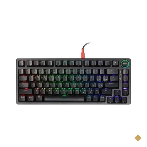 Teclado Mecânico Gamer PCYES Rasec Gasket Mount 75% Brown RGB ABNT2 USB
