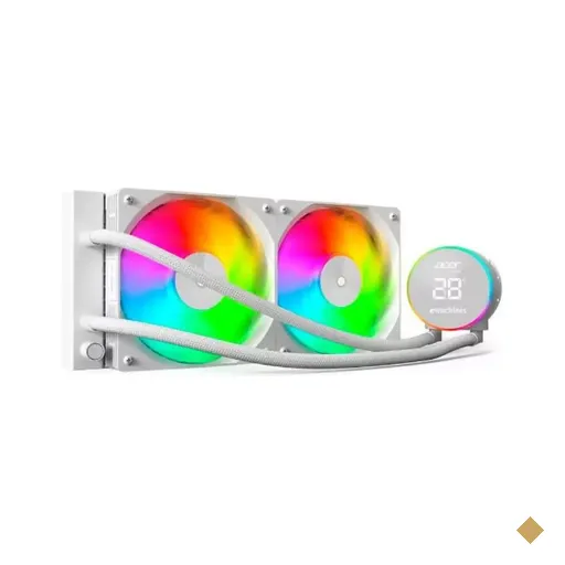 WaterCooler Acer, 240mm, LCD, ARGB, Intel/AMD, Branco