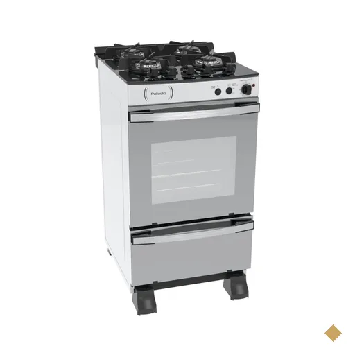 Fogao 4 Bocas Venax Palladio Vitreo Branco Gas GLP