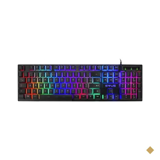 Teclado Gamer Evus Jellybeans RGB TC-11B USB 