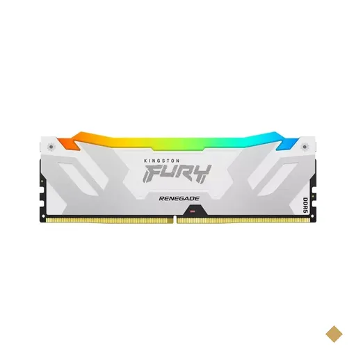 Memória Kingston Fury Renegade White RGB 16GB DDR5 6000MHz - KF560C32RWA-16