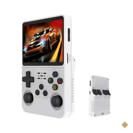 Console Retro R36s Portátil Branco Vídeo Game Tela Ips 3.5 64gb Mais De…