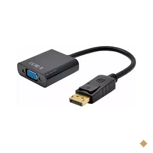 Cabo Adaptador Conversor DisplayPort (M) x VGA (F) Preto 15cm - Knup