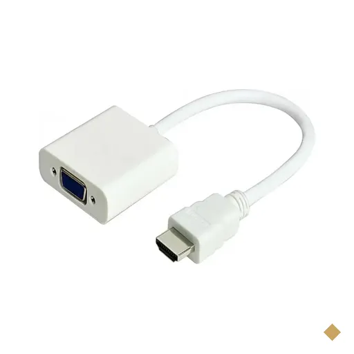 Adaptador Conversor HDMI x VGA Com Áudio Branco Storm