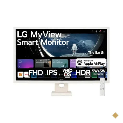 Monitor LG 32″ MyView Smart - Tela IPS, FHD, HDR10, ThinQ, Air Play 2…
