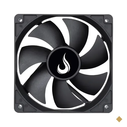 Cooler Fan Rise Mode Black 120mm, Sem LED, Molex, 1500RPM, Preto - RM-BK-01-FB