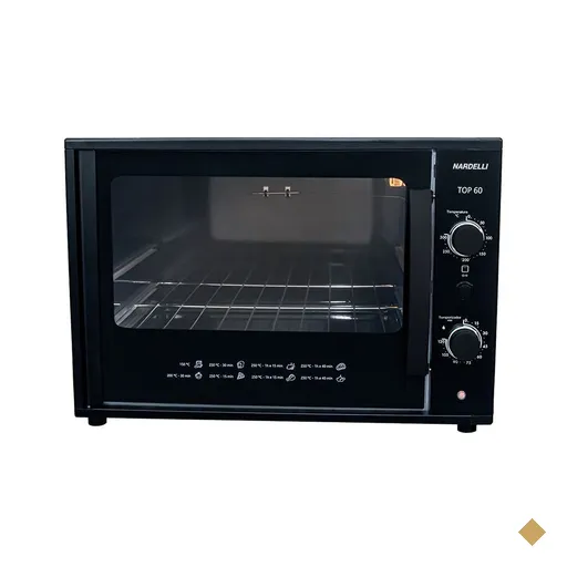Forno Elétrico de Bancada Nardelli TOP 60 Black 60 Litros Preto
